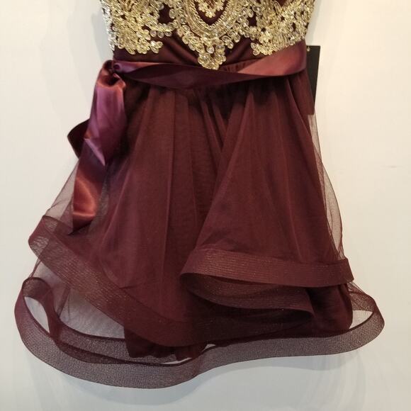 Jodi Kristopher NEW Mini Formal Dress Sleeveless Round Neck Women's Size 3 - Picture 8 of 16